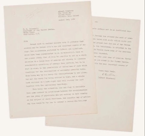 Письмо Эйнштейна о ядерной программе нацистов продали почти за $4 млн