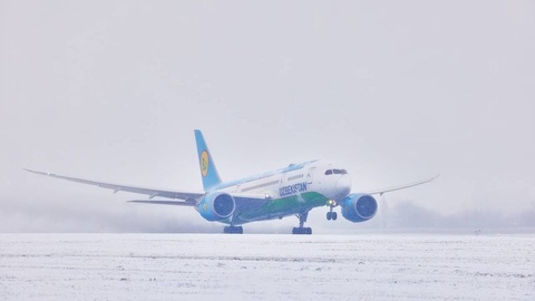 Vodiyda kuchli qor sabab ayrim aviareyslar muqobil aerodromlarga yoʻnaltirildi