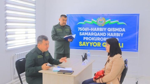 Ҳарбий прокуратура сайёр қабул ўтказди