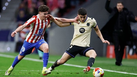 «Атлетико» громит «Барселону» в полуфинале Copa del Rey за тайм