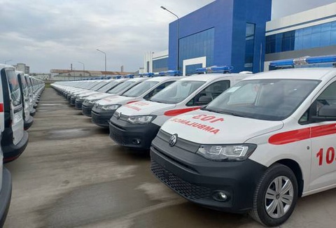 "Jizzakh Auto" handed over to the Ministry of Health another batch of more than 100 Volkswagen Caddy fifth-generation ambulances