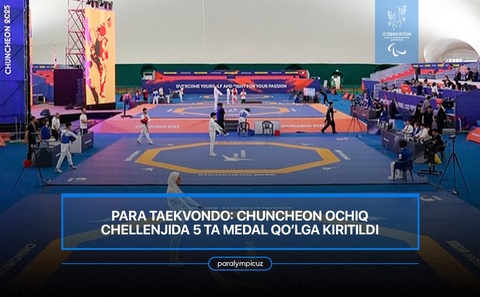 Пара таэквондо: Чунчеон очиқ челленжида 5 та медаль қўлга киритилди