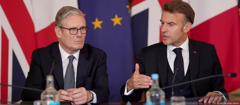 Макрон ва Стармер дар бораи нақшаи фиристодани нирӯҳои сулҳовар ба Украина эълон карданд