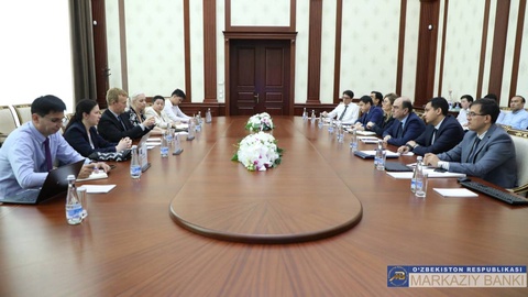 Дар Бонки марказии Ӯзбекистон бо намояндагии Бонки осиёии рушд мулоқот баргузор шуд