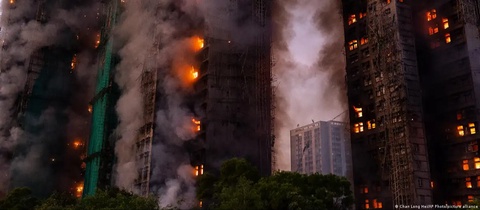 Hong Kong apartment complex fire: at least 44 victims