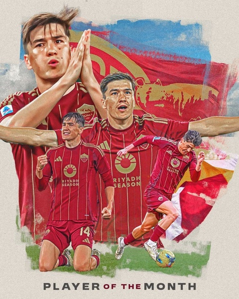 Элдор Шомуродов "Рома"да апрель ойининг энг яхши футболчиси бўлди