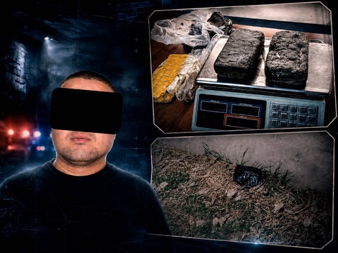 В Андижане задержан мужчина при получении почти 2 кг гашиша