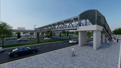 Ohangaron shoh koʻchasida yer usti piyodalar oʻtish yoʻlaklari qurilishi boshlangan