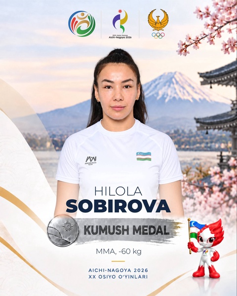 Aichi-Nagoya-2026: Hilola Sobirova ham Osiyo oʻyinlarining kumush medaliga sazovor boʻldi