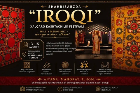 В Шахрисабзе проходит международный фестиваль вышивки «Ироқи»