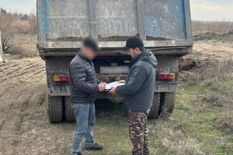В Ташкентской области пресечена незаконная добыча грунта и песчано-гравийной смеси