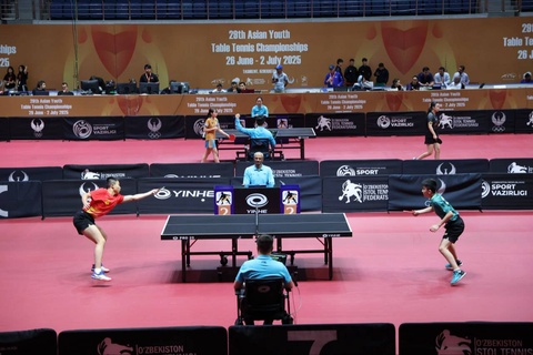 В Ташкенте стартовал чемпионат Азии по настольному теннису