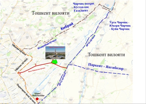 «Жаңа Өзбекстан» саябағына апаратын көше кешкі уақытта екі күнге жабылады