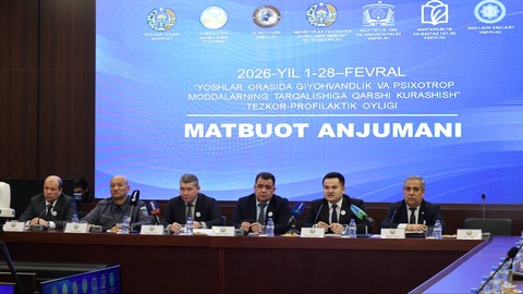 “Yoshlar orasida giyohvandlik va psixotrop moddalarning tarqalishiga qarshi kurashish oyligi” oʻtkaziladi