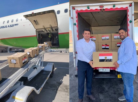 The fourth batch of charity cargo with medical drugs has arrived from Egypt this year