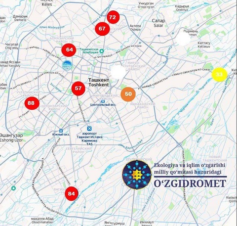 Дар Тошканд беҳбудии назарраси сифати ҳаво ба қайд гирифта шуд