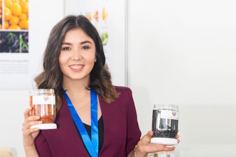 Миллий маҳсулотларимизни дунёга олиб чиқаётган қиз