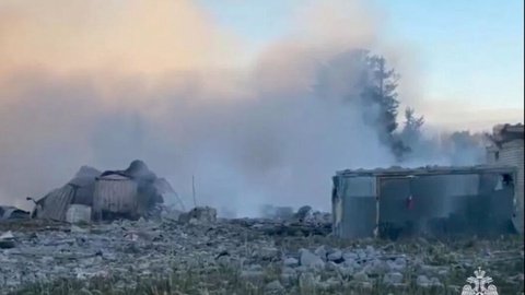 При пожаре на предприятии по производству пиротехники в России погибли 13 человек