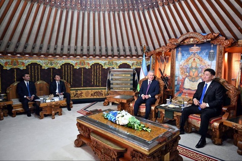 Өзбекстан мен Моңғолия Президенттері келіссөз жүргізді