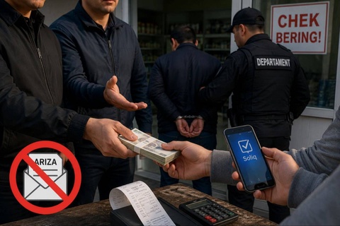 В Каракалпакстане выявлена схема вымогательства у предпринимателей за неподачу заявлений через приложение «Soliq»