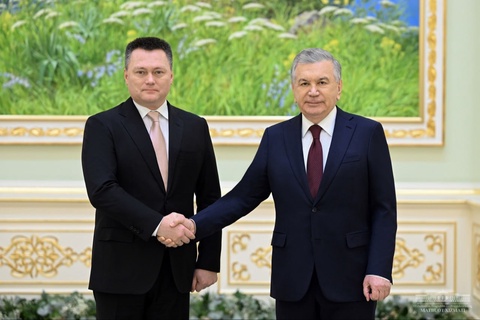 The President of Uzbekistan receives the Russian delegation