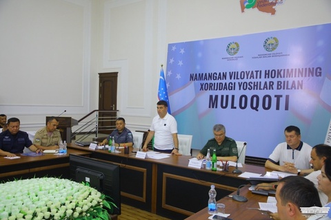 Наманган вилояти ҳокими хориждаги ёшлар билан онлайн мулоқот ўтказди