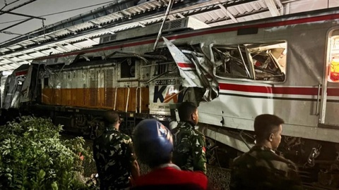 Indoneziyada ikkita poyezd to‘qnashdi: 14 kishi halok bo‘ldi, o‘nlab odam jarohat oldi