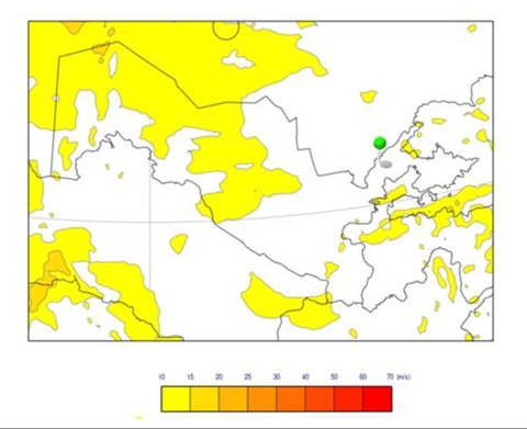«Ӯзгидромет» аз шамоли шадид ва бархостани чангу ғубор ҳушдор дод