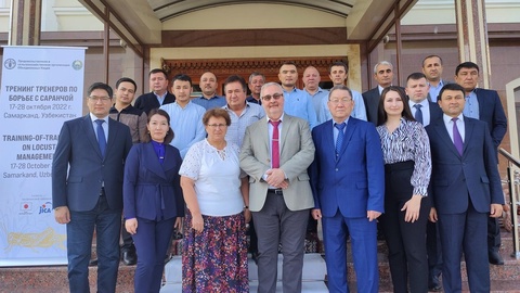 ФАО проводит региональный тренинг по борьбе с саранчой в Самарканде