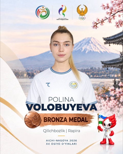 Aichi-Nagoya-2026: Polina Volobuyeva bronza medalini qoʻlga kiritdi