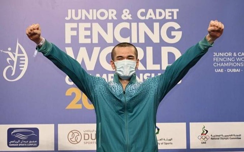 Zukhriddin Kadyrov became the first fencing world champion in the history of Uzbekistan