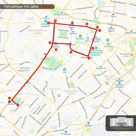 В Ташкенте перекроют некоторые улицы для заезда байкеров