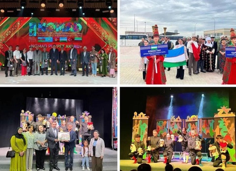 Өзбекстан Ақтаў қаласында өткерилип атырған биринши Халықаралық қуўыршақ театрлары фестивалында қатнаспақта