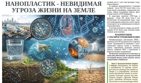 Нанопластик - невидимая угроза жизни на земле
