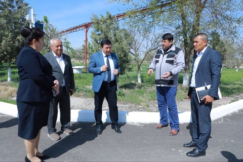 Рабочая группа Комитета Сената Олий Мажлиса Республики Узбекистан изучила состояние дел по сокращению выбросов загрязняющих веществ в атмосферу в Навоийской области