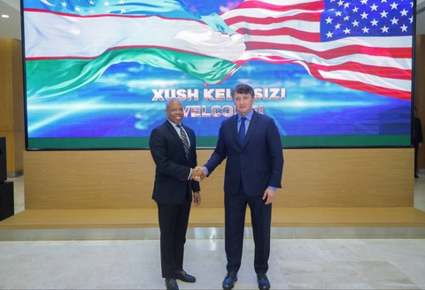 Ташкент ҳәкими Нью-Йорк қаласының мэри Эрик Адамс пенен ушырасты