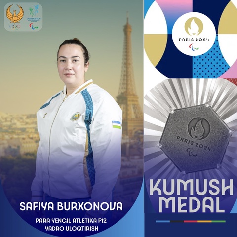 Safiya Burxonova kumush medalni qoʻlga kiritdi
