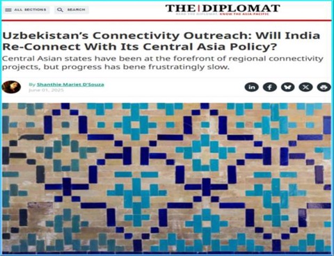 The Diplomat: Узбекистан становится центром притяжения межрегиональной взаимосвязанности
