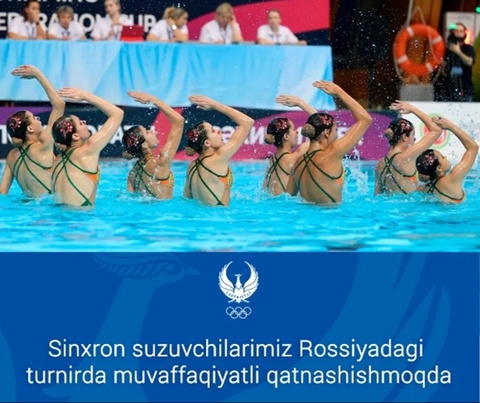 Oʻzbekiston sinxron suzuvchilari Rossiyadagi turnirda shohsupaga koʻtarildi