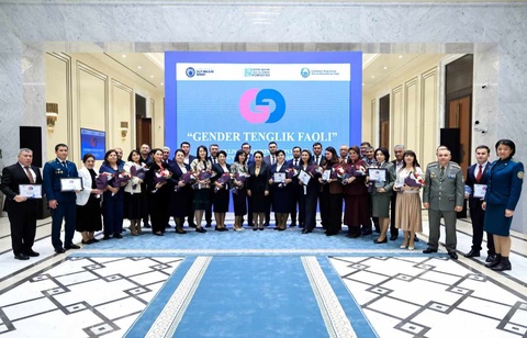 «Gender tenglik faoli» milliy tanlovining respublika bosqichi g‘oliblarini taqdirlash marosimi bo‘lib o‘tdi