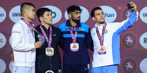 Сборная Узбекистана U23 завоевала 15 медалей на чемпионате Азии по борьбе