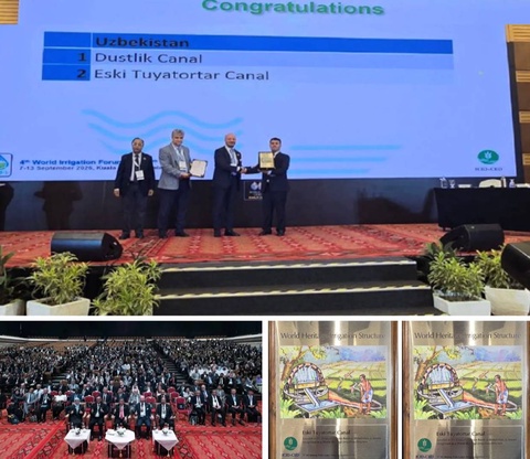 Two irrigation canals of Uzbekistan are included in the World Irrigation Heritage List