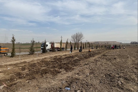 Ohangarondagi chiqindi poligoni atrofida “Yashil belbogʻ“ barpo etiladi