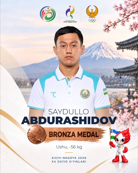 Aichi-Nagoya-2026: Ushuchimiz Saydullo Abdurashidov bronza medaliga ega chiqdi