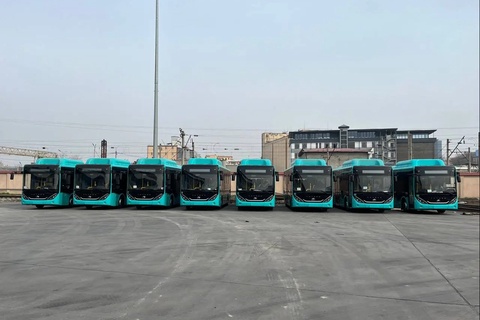 Ангрен қаласына 15 “YUTONG” автобуслары алып келинди