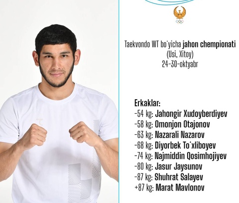 Сборная Узбекистана по таэквондо WT выступит на чемпионате мира