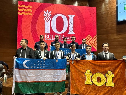 Өзбекстандық оқушылар Халықаралық информатика олимпиадада 2 медаль жеңіп алды