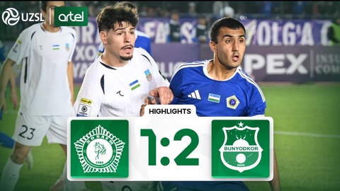 «Бунёдкор» в меньшинстве увозит победу над «Хорезмом» из Ургенча