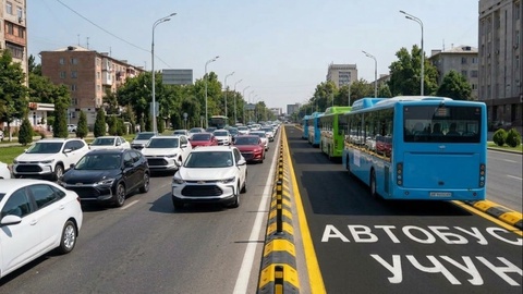 Avtobuslar uchun yo‘llar endi to‘siqlar bilan himoyalanadi