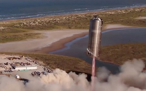 SpaceX sinov parvozida Starshipga o'xshash raketani uchirdi